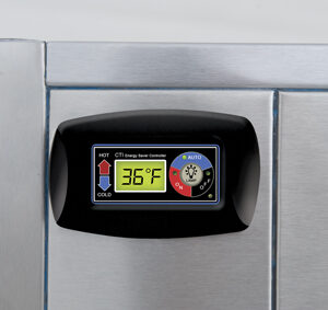 Alternative view of Tor Rey 56in Stainless Steel Curved Glass Refrigerated Case with Casters Free Shipping (Please call or email for Availability)