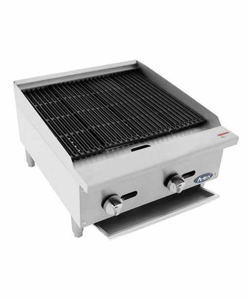 Atosa 24″ Lava Rock Counter Top Char Broiler NAT/LP gas ATCB-24 with Equipment Stand Free Shipping - Image 3