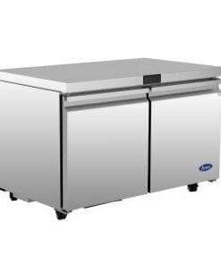 Atosa 48in Under Counter Work Top 2 Door Cooler Casters AUR48SD Replaces Model # MGF8402GR, Free Shipping - Image 4