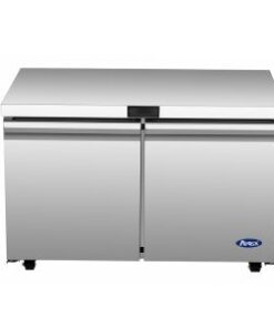 Alternative view of Atosa 48in Under Counter Work Top 2 Door Cooler Casters AUR48SD Replaces Model # MGF8402GR, Free Shipping