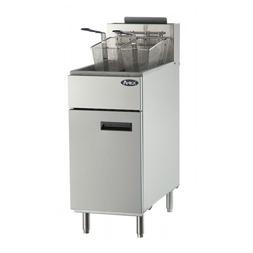 Atosa ATFS40 40 lbs Deep Fryer 3 Burners LP or Nat Gas Free Shipping