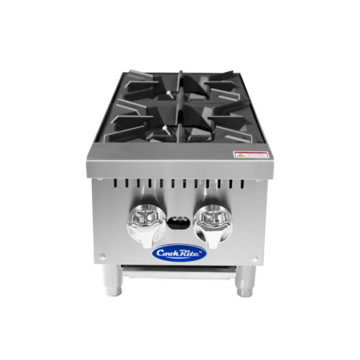 Atosa 12in. 2 Burner Gas Heavy Duty Hot Plate ACHP-2 Nat/LP Gas Free Shipping