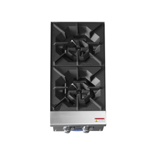 Atosa 12in. 2 Burner Gas Heavy Duty Hot Plate ACHP-2 Nat/LP Gas Free Shipping - Image 3