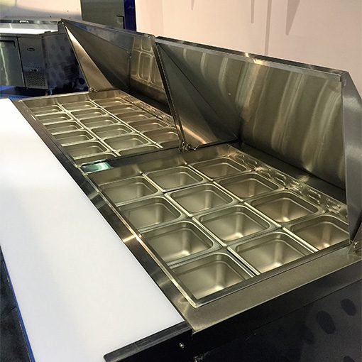 Package New Atosa 72in Mega Top 30 Pan Sandwich Prep Table MSF-8308GR Casters & 72" Double Over shelf Free Shipping - Image 7
