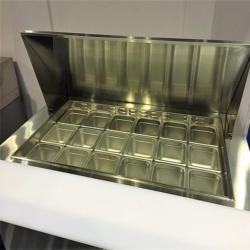 Atosa MSF8306GR 48in Mega 2 Door Sandwich Prep Table includes 18 Pans, Casters, 120 volt Free Shipping - Image 2