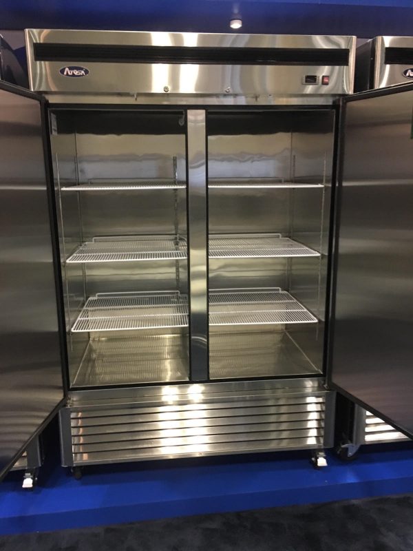 Atosa MBF8503GR 2 Door All Stainless Freezer with Casters 120 volt Free