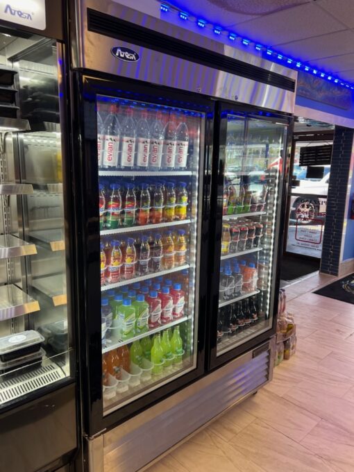 Atosa MCF8707GR 2 Glass Door Cooler Refrigerator Stainless Steel with Casters 120 volt Free Shipping - Image 2