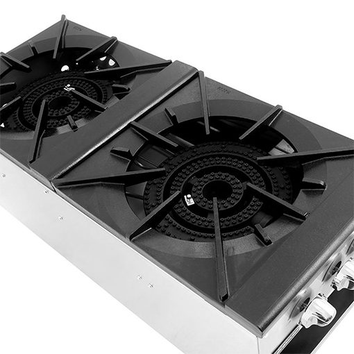 Atosa Double Gas Stock Pot Stove Standard Height 22.8" LP gas or Nat. gas, Free Shipping - Image 2