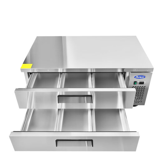Atosa MGF8450GR 48in Chef Base Cooler 2 Drawers with Casters & Pans Free Shipping - Image 2