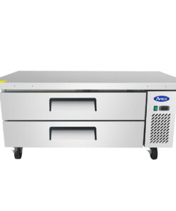 Atosa MGF8452GR 60in Chef Base Cooler 2 Drawers with Casters & Pans Free Shipping