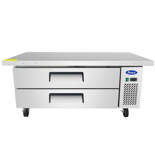 Atosa MGF8452GR 60in Chef Base Cooler 2 Drawers with Casters & Pans Free Shipping