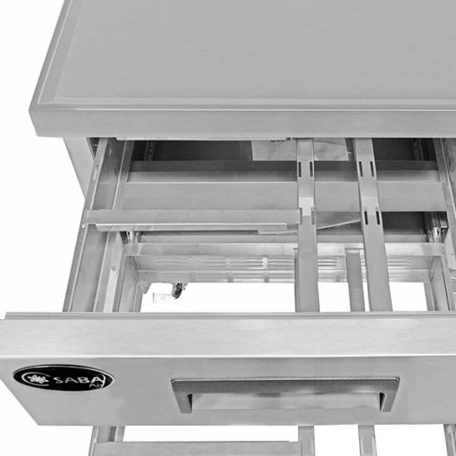 Saba Air 36in Chef Base 2 Drawers Cooler with Casters Free Shipping - Image 2