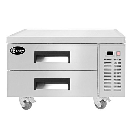 Saba Air 36in Chef Base 2 Drawers Cooler with Casters Free Shipping