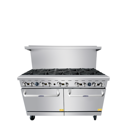 60in 10 Burner Range 2 Full Oven, Casters, Cookrite AGR-10B LP or Nat Gas, Free Shipping
