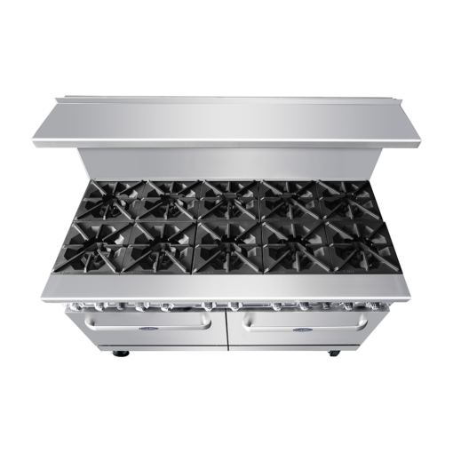 60in 10 Burner Range 2 Full Oven, Casters, Cookrite AGR-10B LP or Nat Gas, Free Shipping - Image 5
