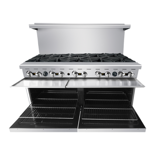 60in 10 Burner Range 2 Full Oven, Casters, Cookrite AGR-10B LP or Nat Gas, Free Shipping - Image 6