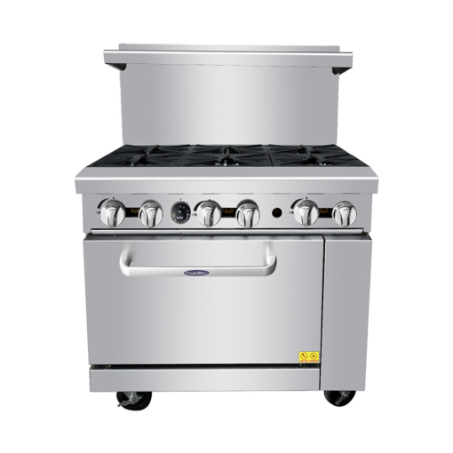 36in 6 Burner Range Full Oven with Casters, High BTU Burners 32K each, Atosa Cookrite AGR-6B Nat or LP Gas, Free Shipping - Image 5