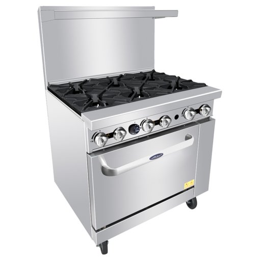 36in 6 Burner Range Full Oven with Casters, High BTU Burners 32K each, Atosa Cookrite AGR-6B Nat or LP Gas, Free Shipping - Image 7
