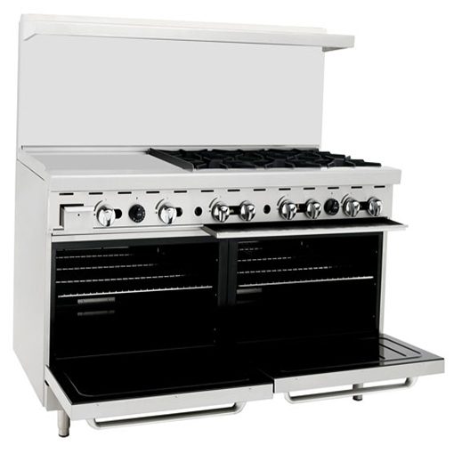 60in. Range 24" Griddle / 6 Burners on Right 2 Ovens LP Propane gas  Free Shipping 1 Left in Stock - Image 6