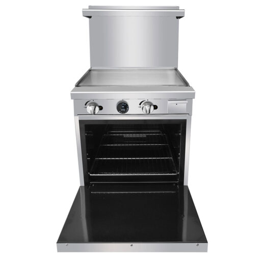 24in Griddle with Space Saver Oven Atosa  Natural Gas - Image 2