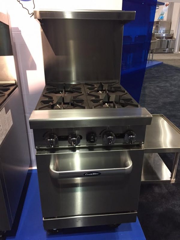 Atosa 24in 4 Burner Range with Oven Cookrite AGR4B LP or Nat Gas Free