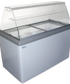 12 Tub Ice Cream Display freezer w/LED Internal Lighting Free Shipping - 5  Star Restaurant Equipment