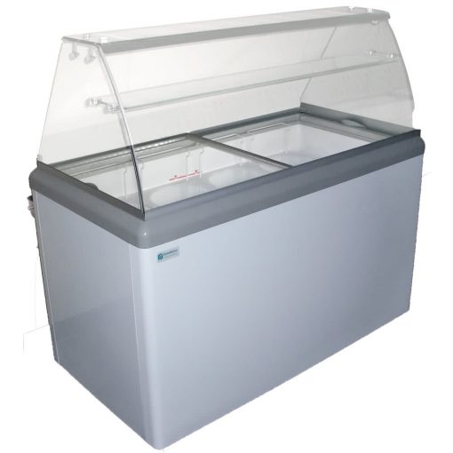 New 8 Tub Ice Cream Display freezer w/LED Internal Lighting, 51-3/4" Long, Free Shipping
