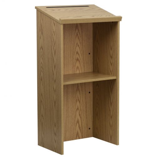 New Light Oak Wood Hostess Stand, Lectern, Podium - Image 2
