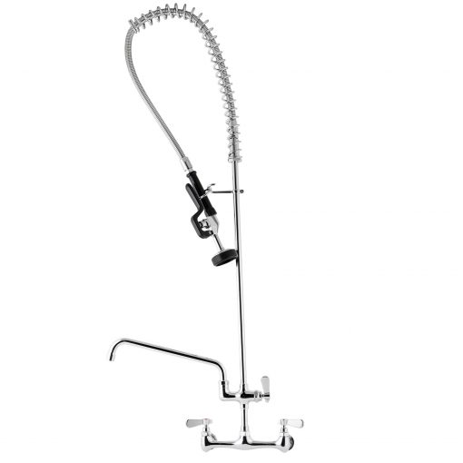 New Pre Rinse Unit 8" Wall Mount W/ 12" Add on Faucet