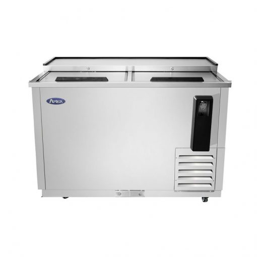 Atosa MBC50GR 50" Deep Well Horizontal Bottle Cooler, Stainless, Door Locks, Casters, Heavy Duty, Free Shipping