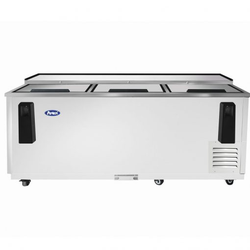 Atosa MBC80GR 80" Deep Well Horizontal Bottle Cooler, Stainless, Door Locks, Casters, Heavy Duty, Free Shipping
