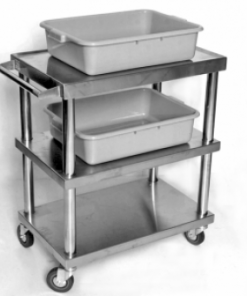Cart Stainless Steel 16.5" x 26.5" x 32.5" 300 lbs Capacity