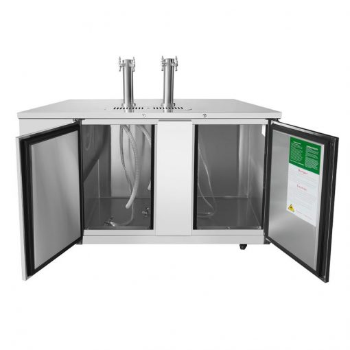 Atosa MKC68GR 68" Stainless Door 3 Keg Capacity Draft Beer Cooler, Casters, Free Shipping - Image 3