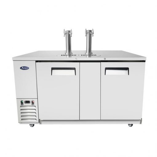 Atosa MKC68GR 68" Stainless Door 3 Keg Capacity Draft Beer Cooler, Casters, Free Shipping - Image 2