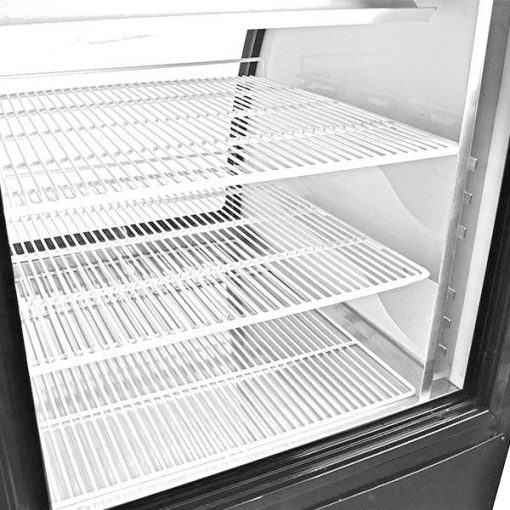 New 82″ Curved Glass Refrigerated Meat Deli Case with Casters (Slim 32.5″ Deep) Free Shipping - Image 3