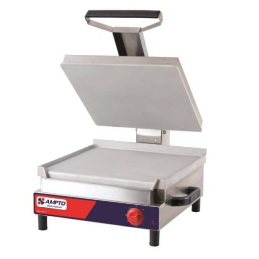 Commercial Large Panini Sandwich Press w/ Cast Aluminum Smooth Plates 17"x17", 120v, Free Shipping
