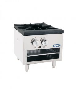 Atosa ATSP-18-1L Single Gas Stock Pot Stove Low Profile Model 18″ Height, LP gas or Nat. gas, Free Shipping
