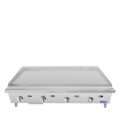 Atosa 48in Thermostat Control Flat Griddle 1" Stainless Plate ATTG-48 LP/Nat. gas Free Shipping