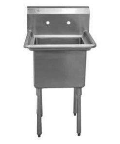 Heavy Duty Sink, 1 Compartment Sink 18 x 18, No drain boards Free Shipping