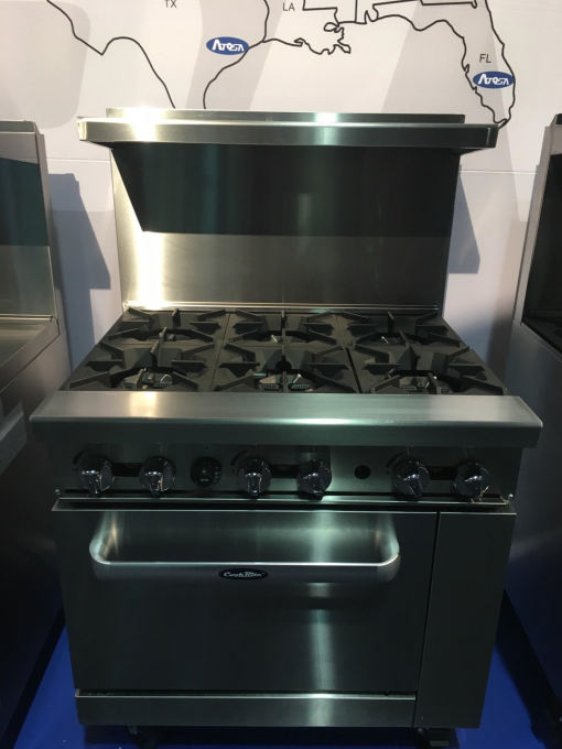 36" Range 6 Burners 1 Full Oven Stove with Salamander Top CookRite Natural Gas or LP Propane Gas Free Shipping - Image 4