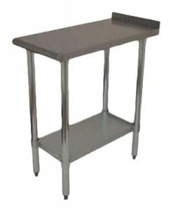 Filler Work Table, 15"W x 30'D x 34"H, 18/430 stainless steel top