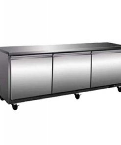 72" Work Top/ Under Counter Freezer 3 Door Stainless Steel 115v  Free Shipping
