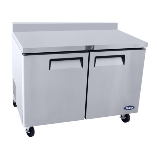 Atosa 48in 2 Door Work Top Cooler with Backsplash MGF8409GR, Casters Free Shipping - Image 7