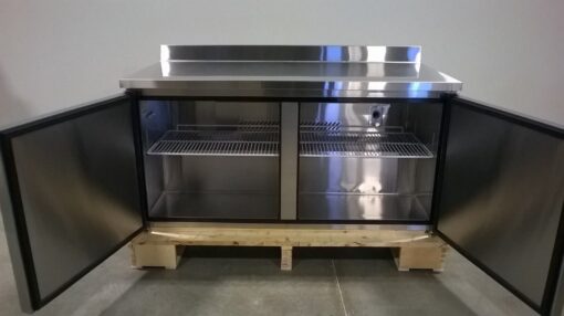 Atosa 48in 2 Door Work Top Cooler with Backsplash MGF8409GR, Casters Free Shipping - Image 2