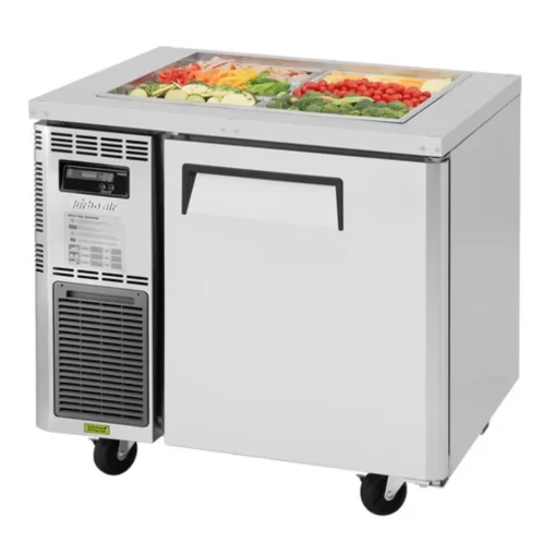 Turbo Air JBT-36-N 35 3/8" J Series Cold Food Bar - (6) Pan Capacity, Floor Model, Stainless Steel, Free Shipping