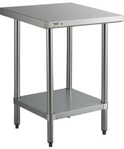 New 24" x 24" Stainless Work Table With Stainless Under shelf Free Shipping