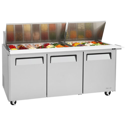 Turbo Air MST-72-30-N 73" Sandwich/Salad Prep Table w/ Refrigerated Base, 115v - Image 2