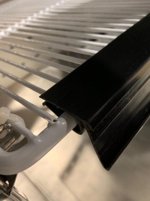 Package of 4 each Atosa Black Shelf Price Tag 20.5" Holder (Single Front Wire) Strip for Atosa Glass Door Cooler/Freezer Free Shipping - Image 3