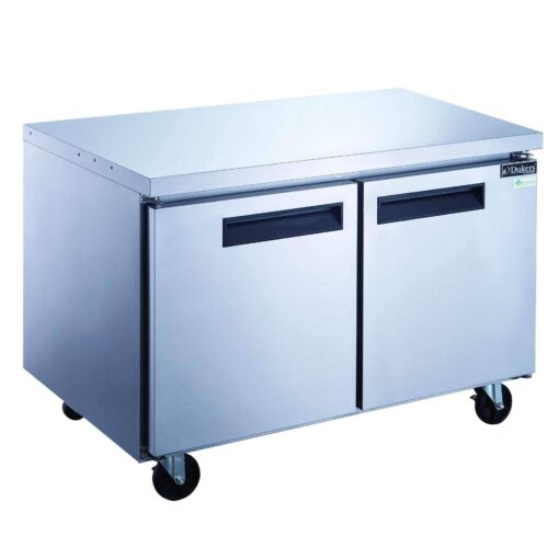 Dukers 48in Under Counter Work Top 2 Door Cooler Casters DUC-48R Free Shipping
