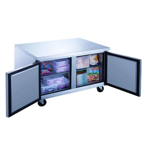 Dukers 48in Under Counter Work Top 2 Door Cooler Casters DUC-48R Free Shipping - Image 2
